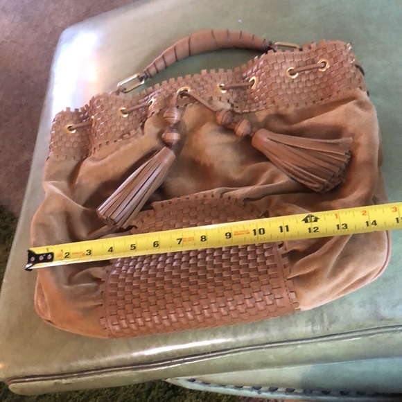 Anya Hindmarch Suede camel handbag - Picture 12 of 14